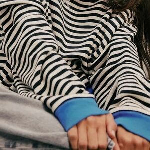 Classic Striped Oversized Crew